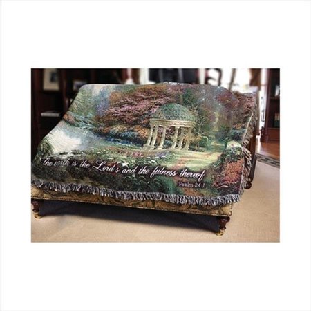 MANUAL WOODWORKERS & WEAVERS Manual Woodworkers and Weavers ATGOPV The Garden Of Prayer With Verse Tapestry Throw Blanket Fashionable Jacquard Woven 60 X 50 in. ATGOPV